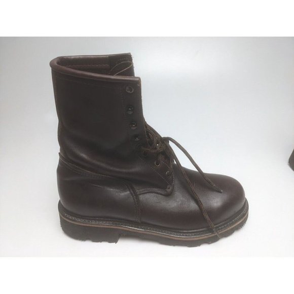 Vintage Red Wing Boots Men 8.5  D Red  Leather Military Combat Made in USA main image 8